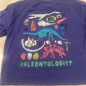 Mini Boden Blue Paleontologist Graphic T-Shirt